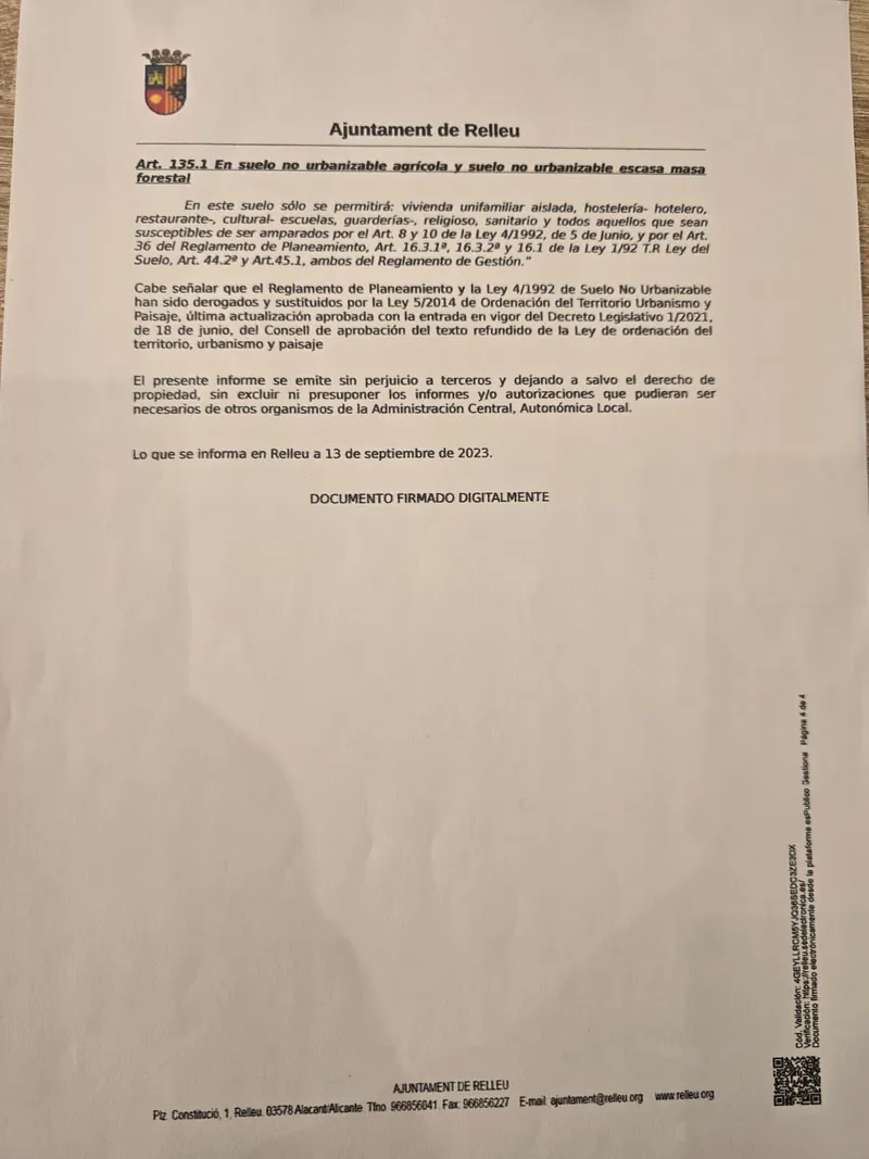 Parcela en Relleu - 12