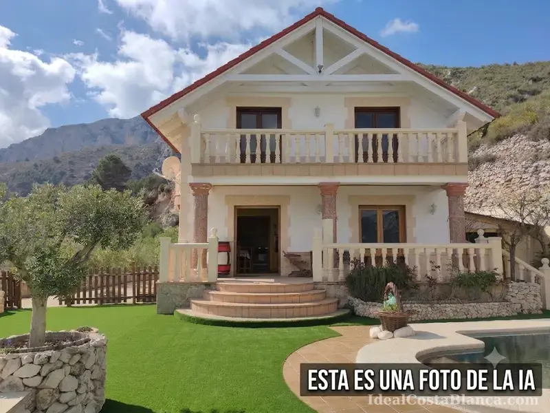 Chalet Con Piscina En Venta En Confrides - 1